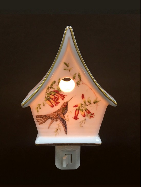 Porcelain HummingBird Night Light with Gift Box